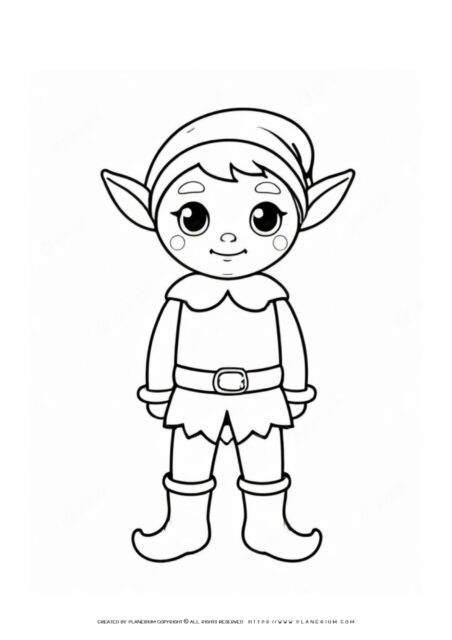 Free Printable Elf Coloring Page: Unleash Creative Fun