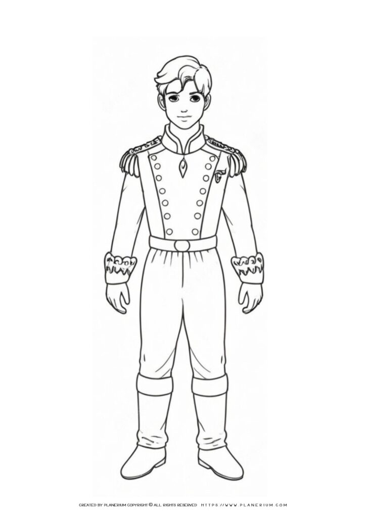 Unleash Creativity with Free Fairytale Prince Coloring Page