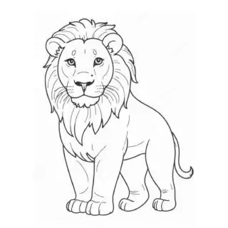 Big-Lion-Outline-Coloring-Page-for-Kids