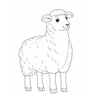 Cute-Sheep-Outline-Farm-Coloring-Page-for-Kids