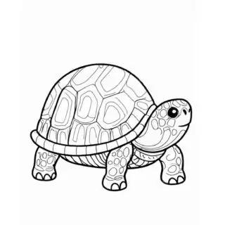 Detailed-Turtle-Outline-Coloring-Page-for-Kids