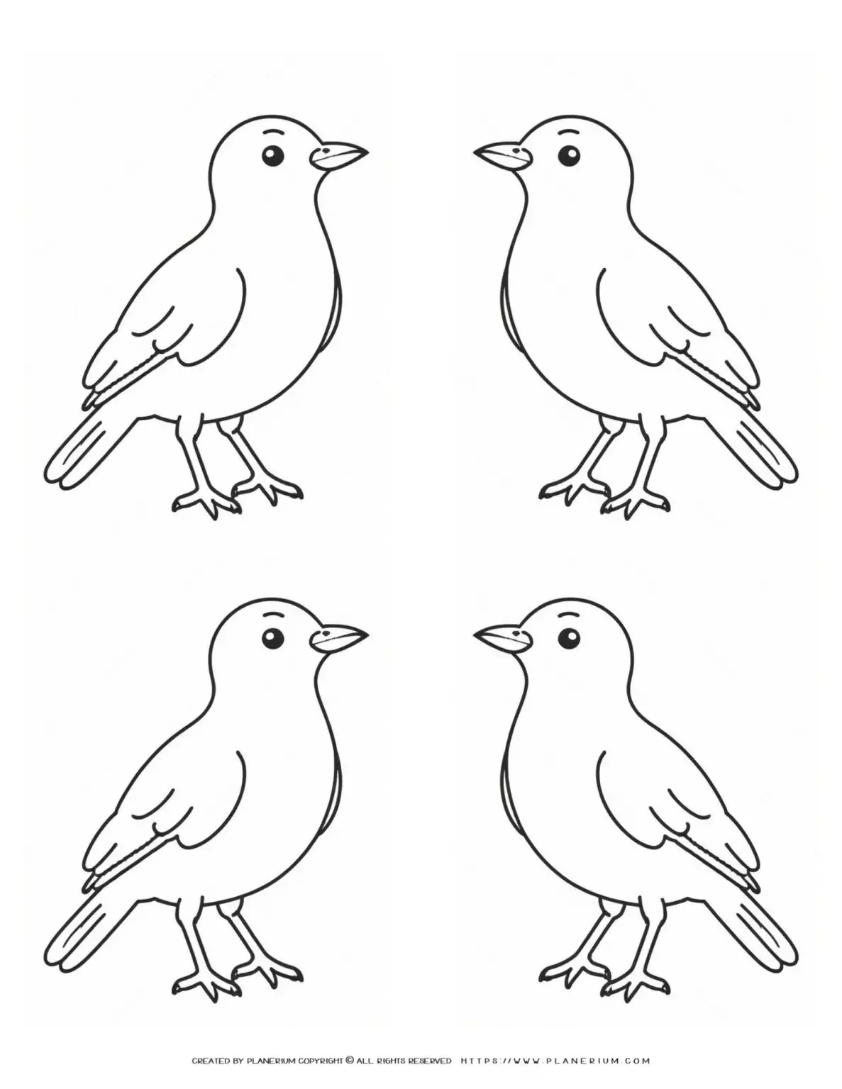 Four-Outlined-Birds-Ready-for-Color