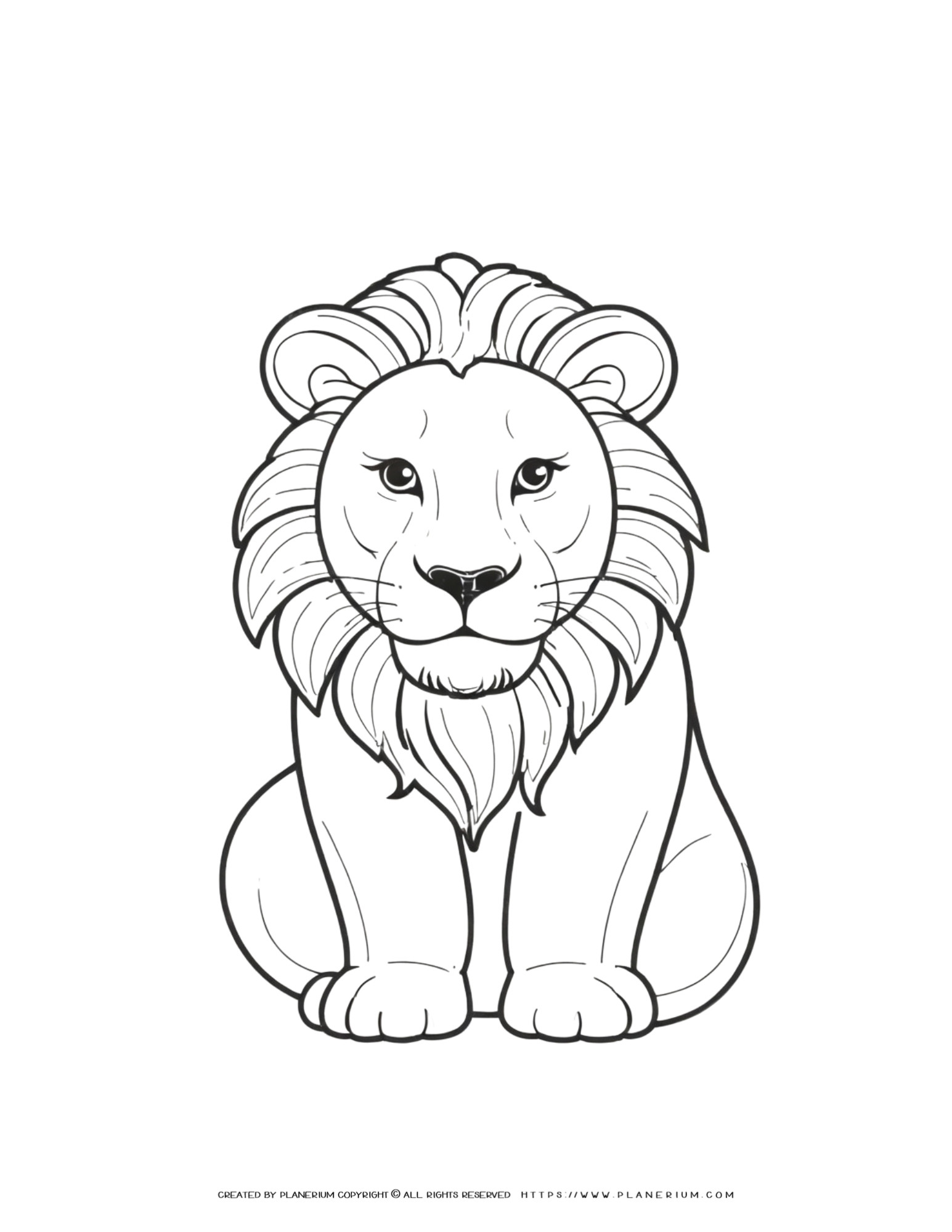 Boost Creativity & Knowledge with Lion Coloring Page Printable