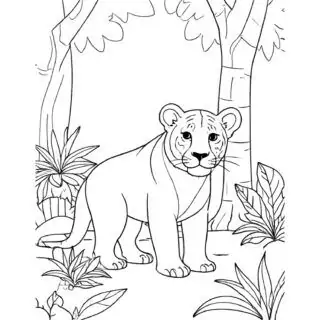 Mighty-Bengal-Tiger-Stalks-Through-Vibrant-Jungle