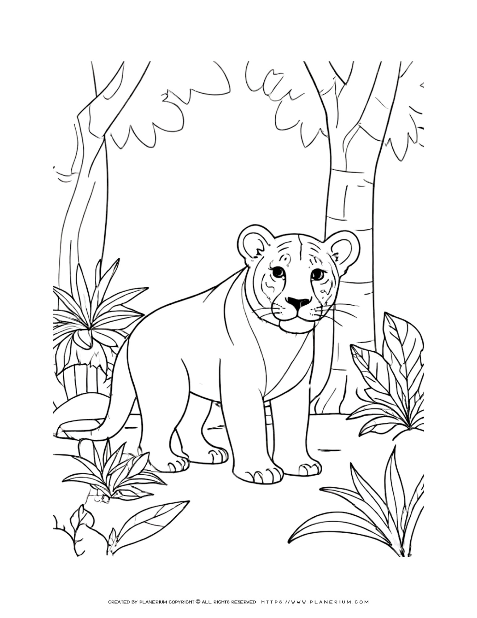 Explore Jungle Ecosystems with 'Mighty Bengal Tiger' Printable