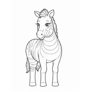Simple-Zebra-Outline-Coloring-Page-for-Kids