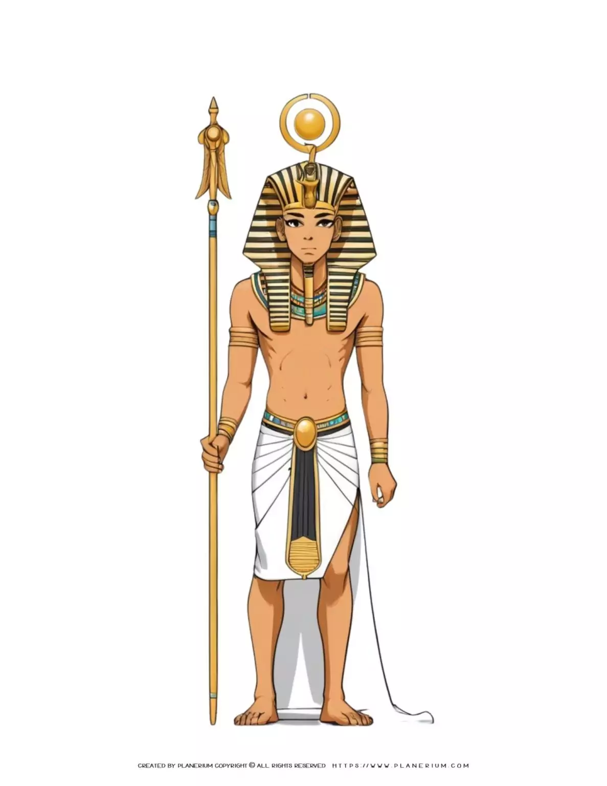 82-ancient-pharaoh-standing-colorful-detailed-illustration