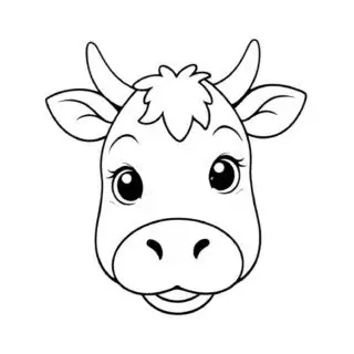 baby-cow-face-outline-coloring-page