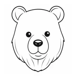 137-bear-face-front-view-coloring-page-for-kids
