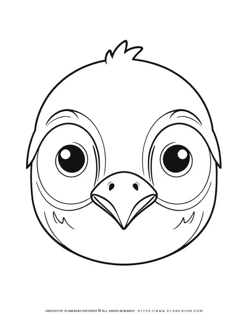 135-big-bird-face-front-view-illustration