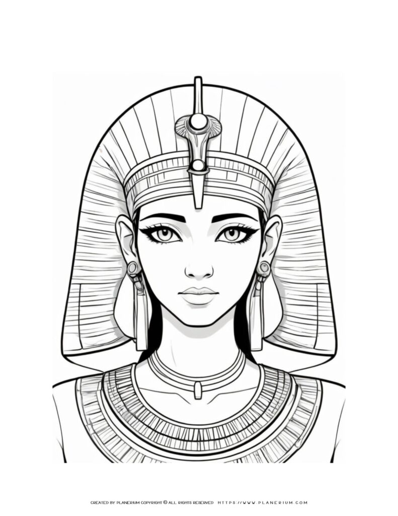 Cleopatra Coloring Page: Explore Ancient Egypt Art & History!