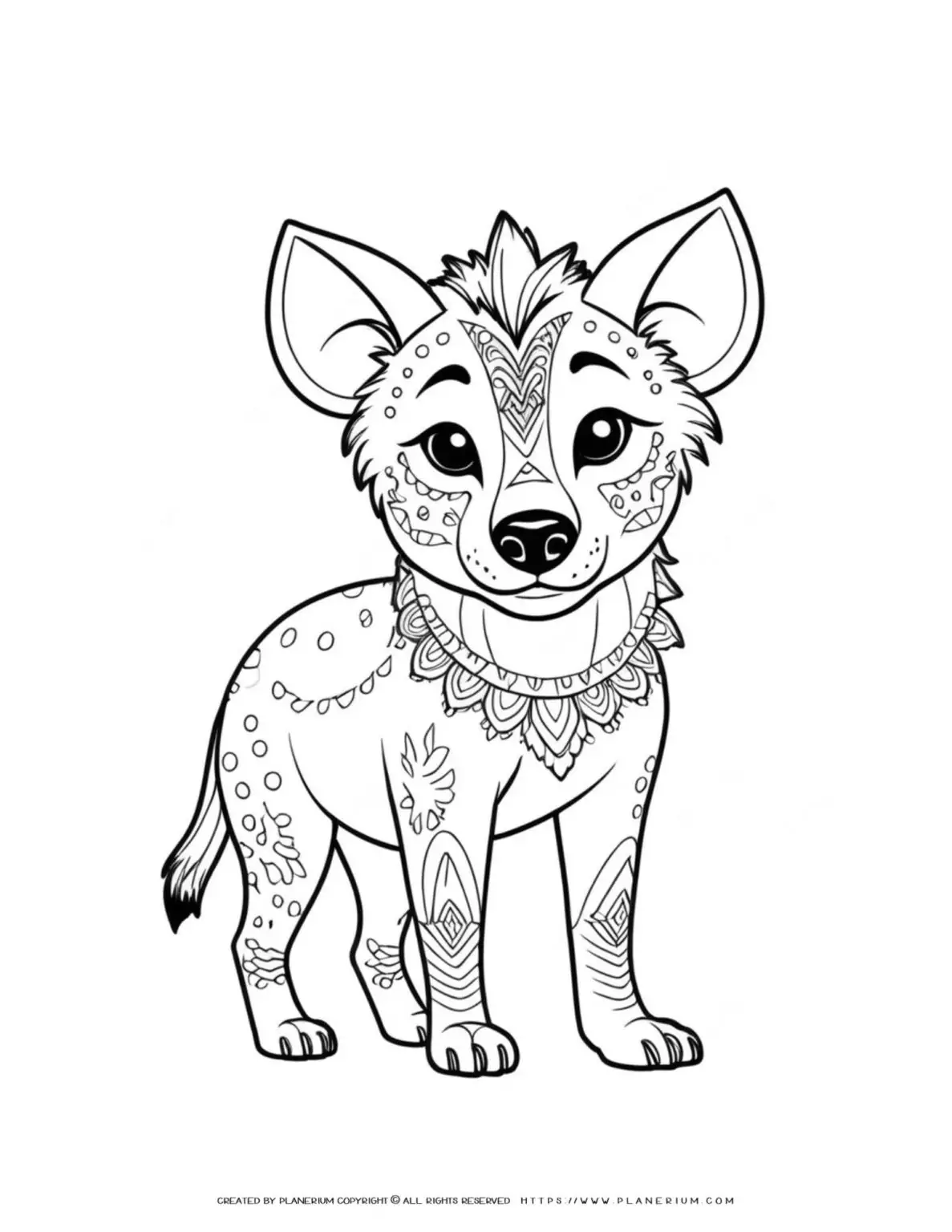 cute-baby-hyena-tatoo-coloring-page-for-kids