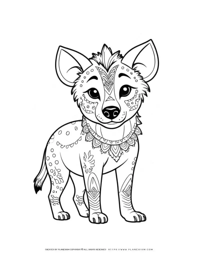 cute-baby-hyena-tatoo-coloring-page-for-kids