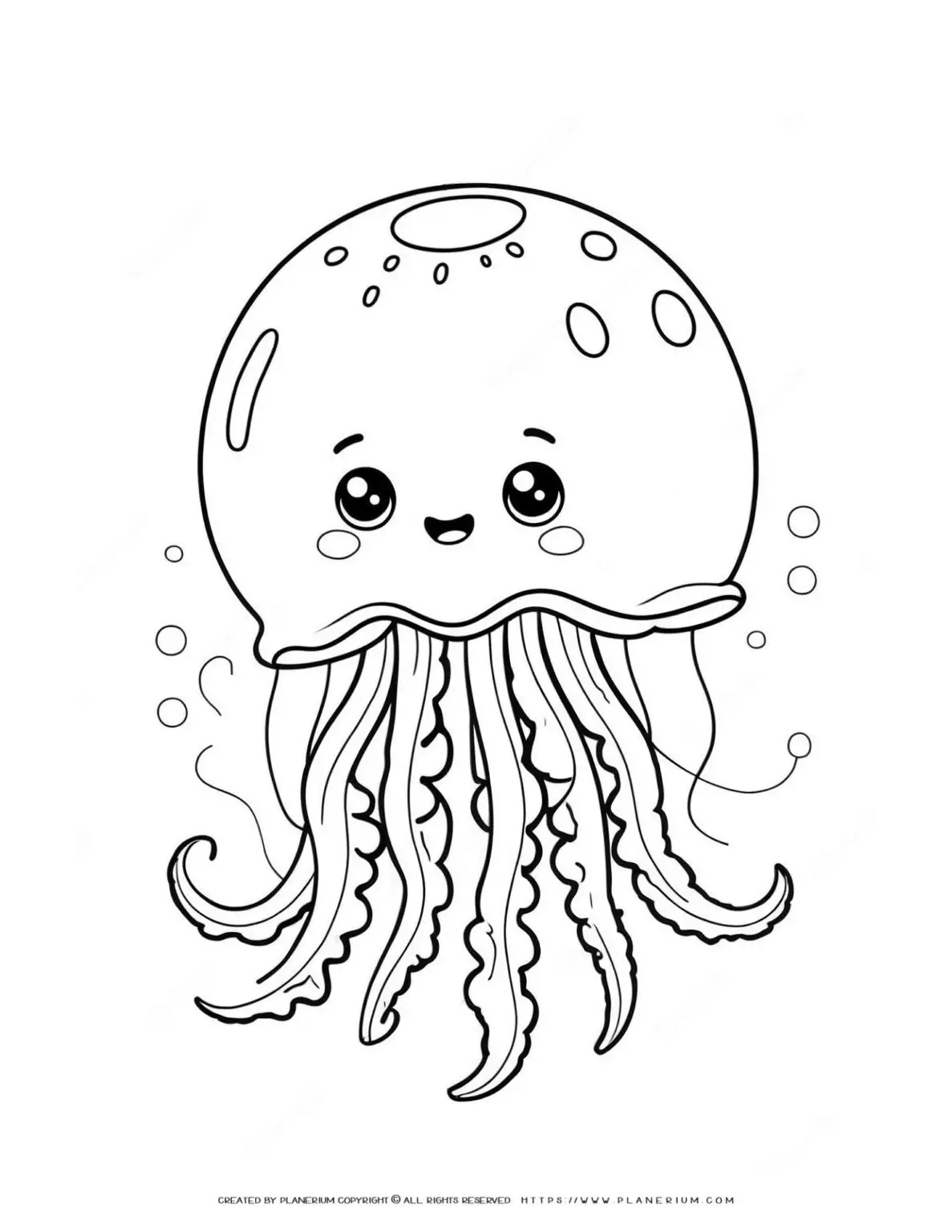 Cute-cartoon-jellyfish-coloring-page-illustration