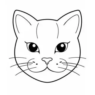 cute-cate-face-outline-coloring-page
