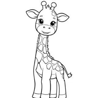 cute-giraffe-outline-coloring-page-for-kids