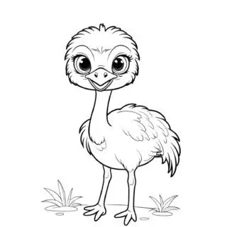cute-happy-baby-ostrich-outline-comic-style-coloring-page-for-kids