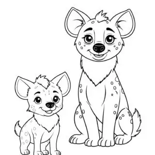 cute-hyena-family-coloring-page-for-kids