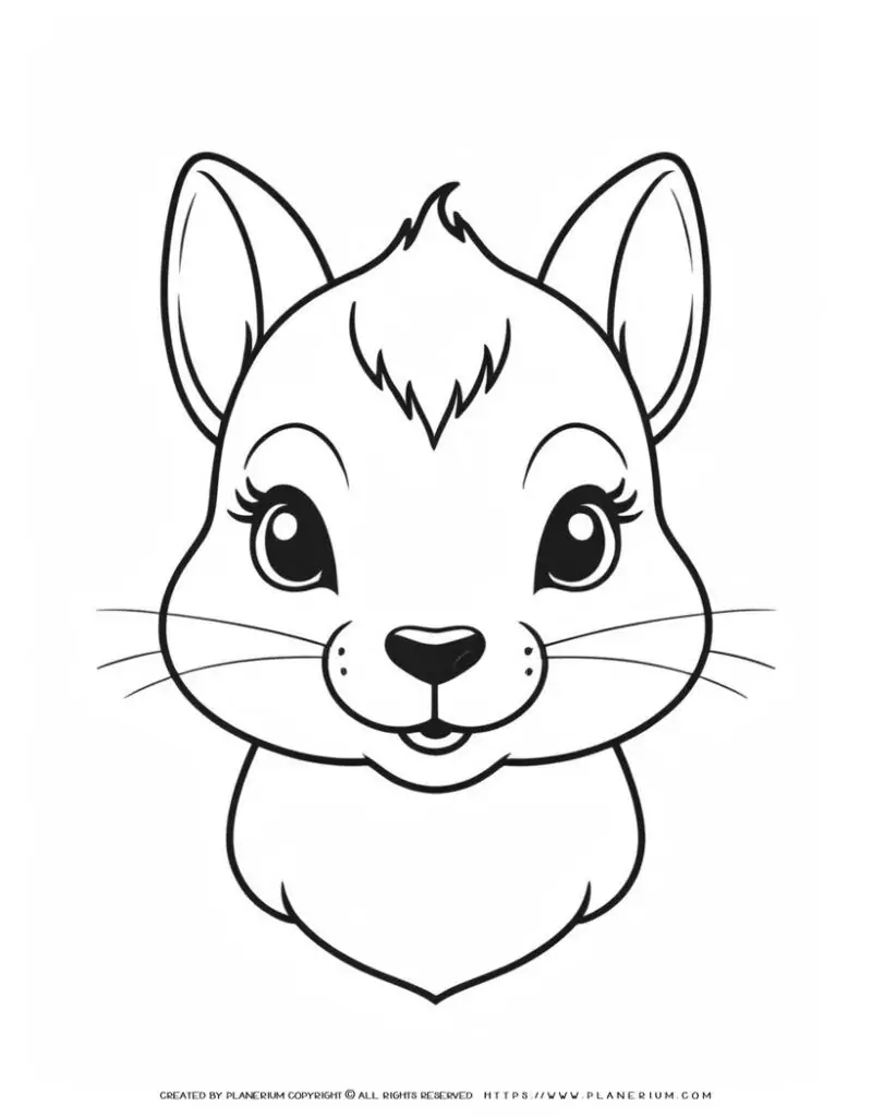 cute-squirrel-portrait-front-view-illustration