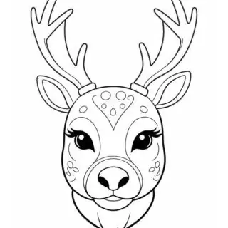 13-deer-portrait-front-view-wild-animal-coloring-page-for-kids