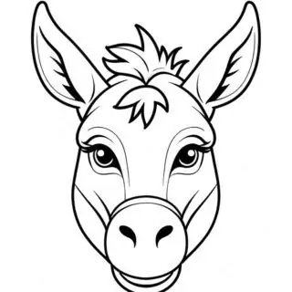 donkey-face-front-view-coloring-page-for-kids
