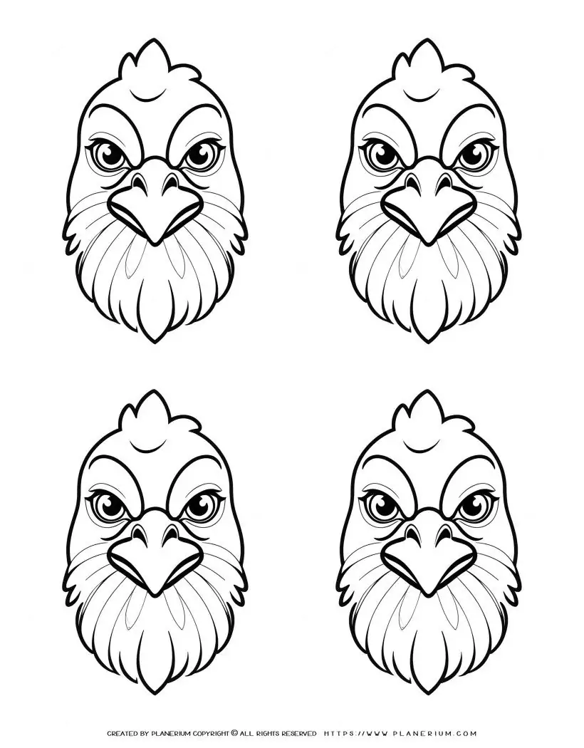 four-chicken-face-front-view-coloring-page-for-kids