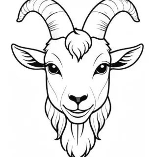 52-goat-face-illustration-front-view-coloring-page-for-kids