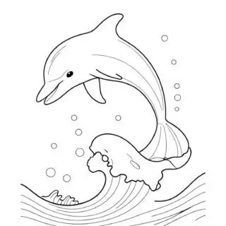 Dolphin-coloring-page-for-childrens-activity