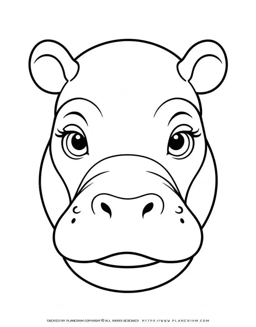 104-hippo-portrait-outline-front-view-simple-coloring-page