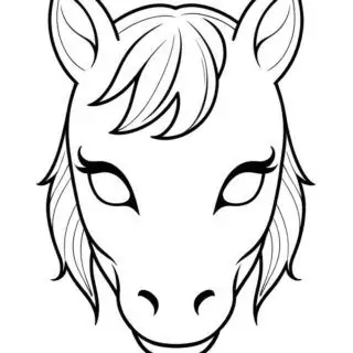 horse-face-mask-outline-coloring-page