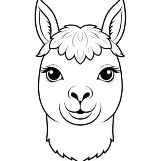 lama-face-illustration-front-view-coloring-page