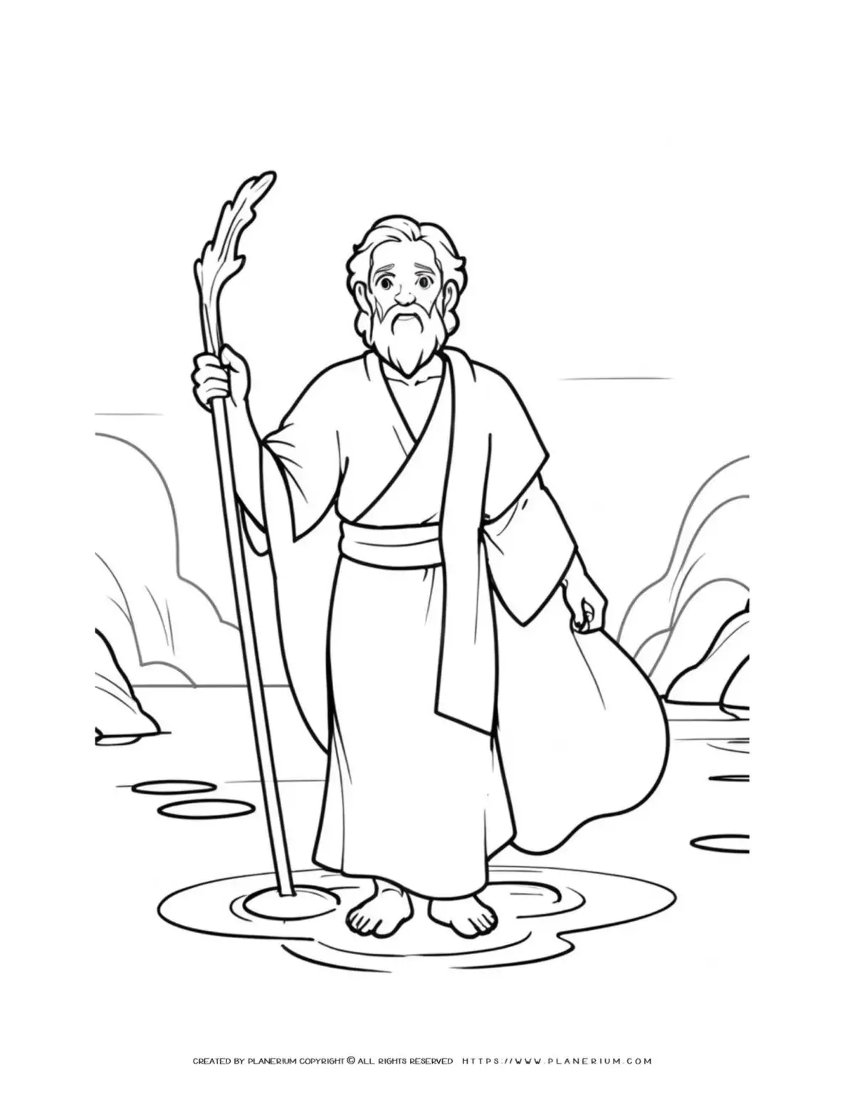 Moses-crossing-the-red-sea-coloring-page