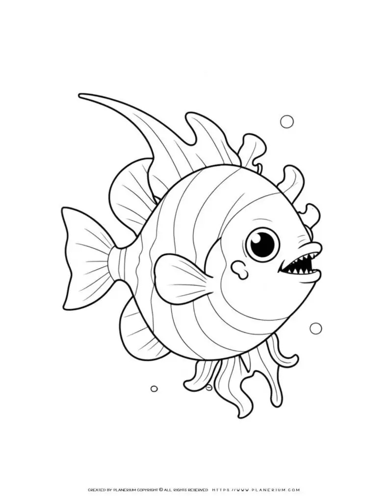 Cartoon-fish-coloring-page-illustration