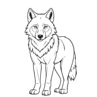 outline-wolf-realistic-style-coloring-page