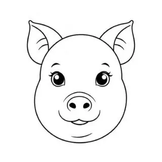 pig-face-outline-animal-coloring-page-for-kids