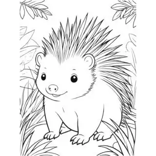 porcupine-in-the-wild-coloring-page