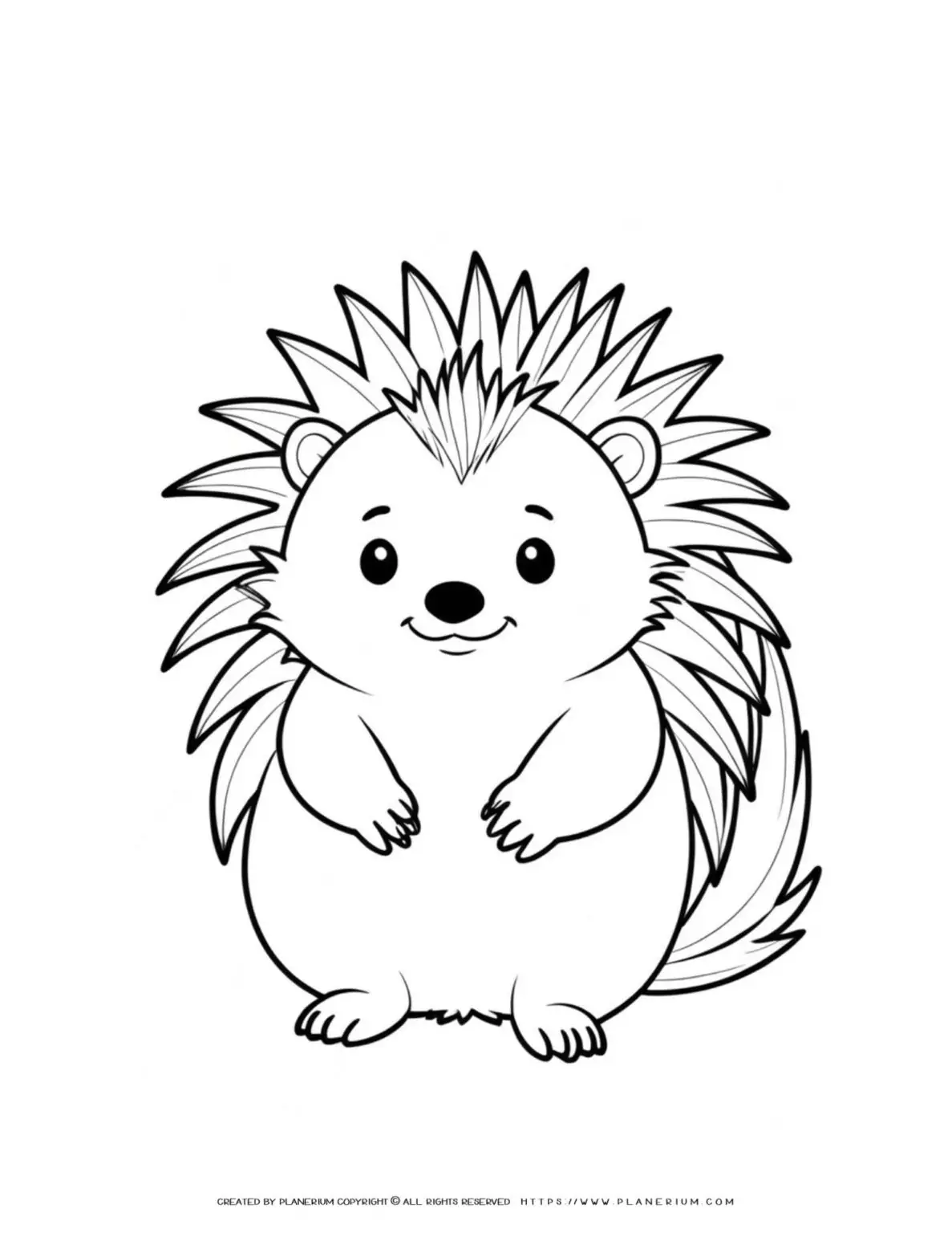 porcupine-outline-illustration-coloring-page-for-kids