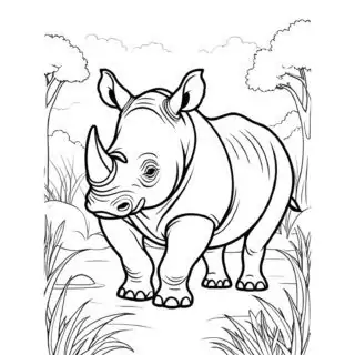 rhinoceros-animal-coloring-page