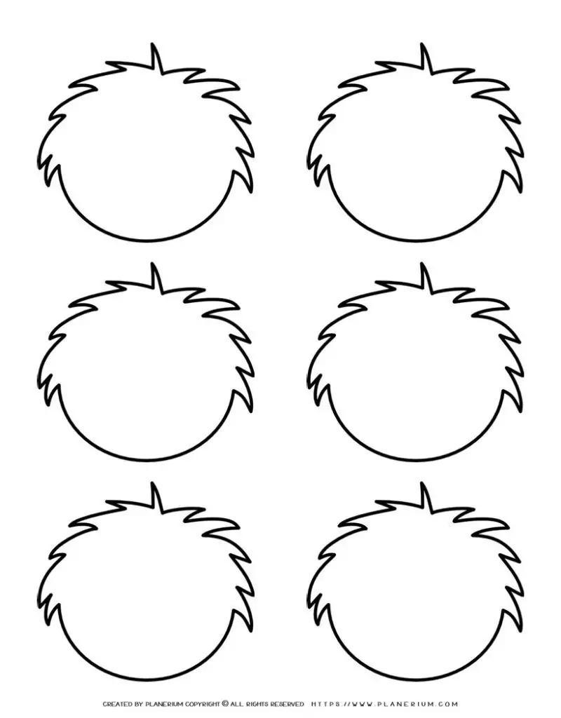 138-six-head-outlines-with-hair-template