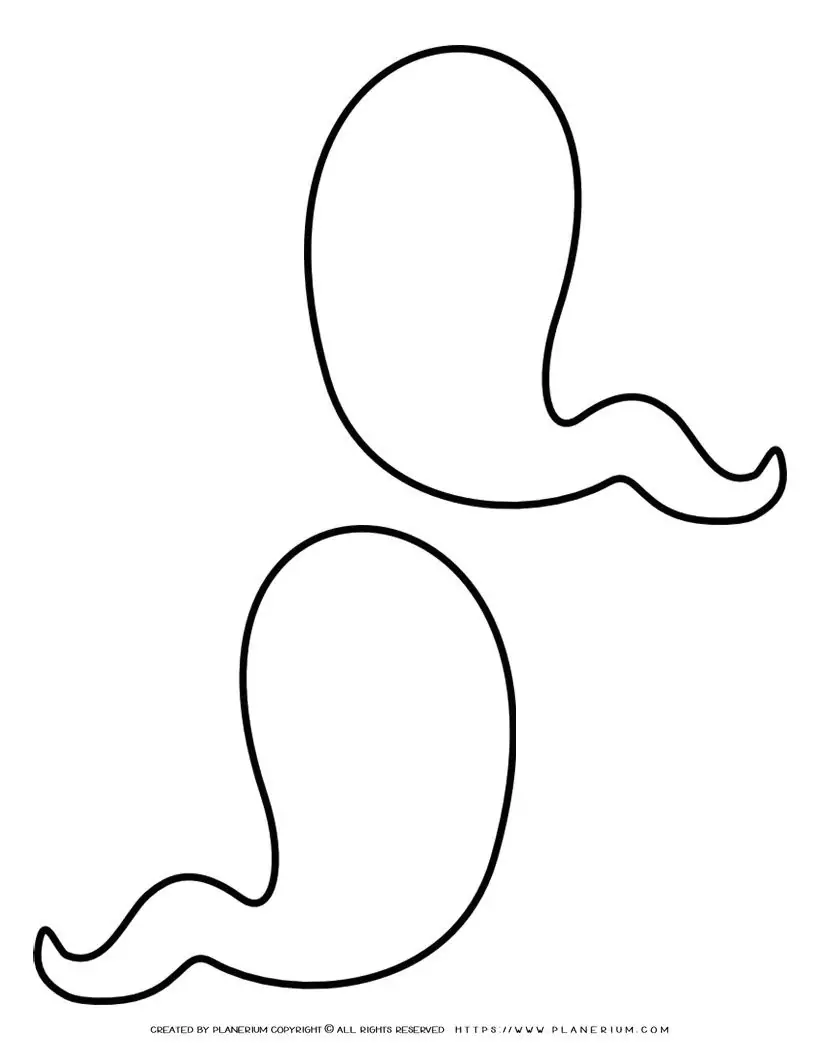 two-amorphouse-shapes-with-tail-outlines-template