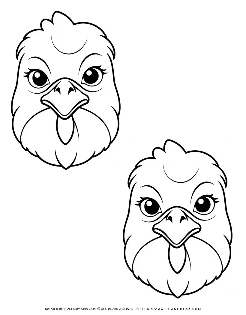 39-two-chicken-face-outlines-coloring-page