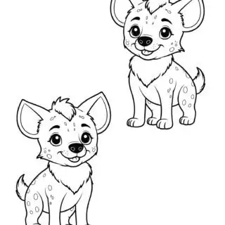 two-cute-baby-hyenas-coloring-page-for-kids