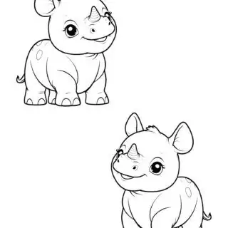 two-cute-baby-rhinoceros-outline-animal-coloring-page-for-kids