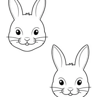96-two-cute-bunny-outlines-illustration