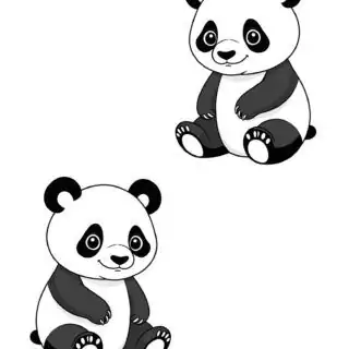 two-cute-panda-clipart