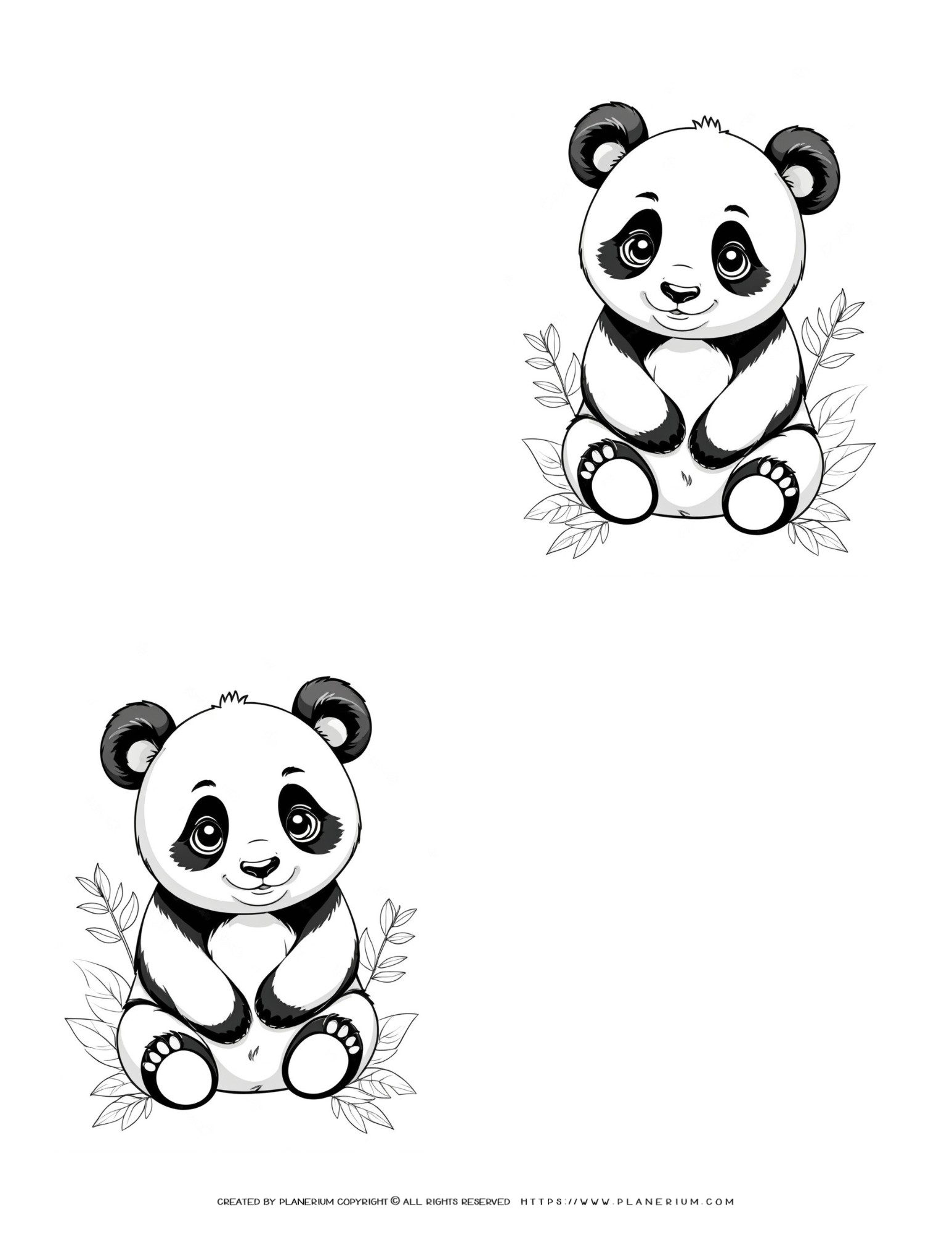 Cute Panda Illustration Template - Perfect for Your Design Projects