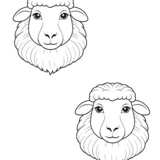 two-sheep-face-outlines-coloring-page
