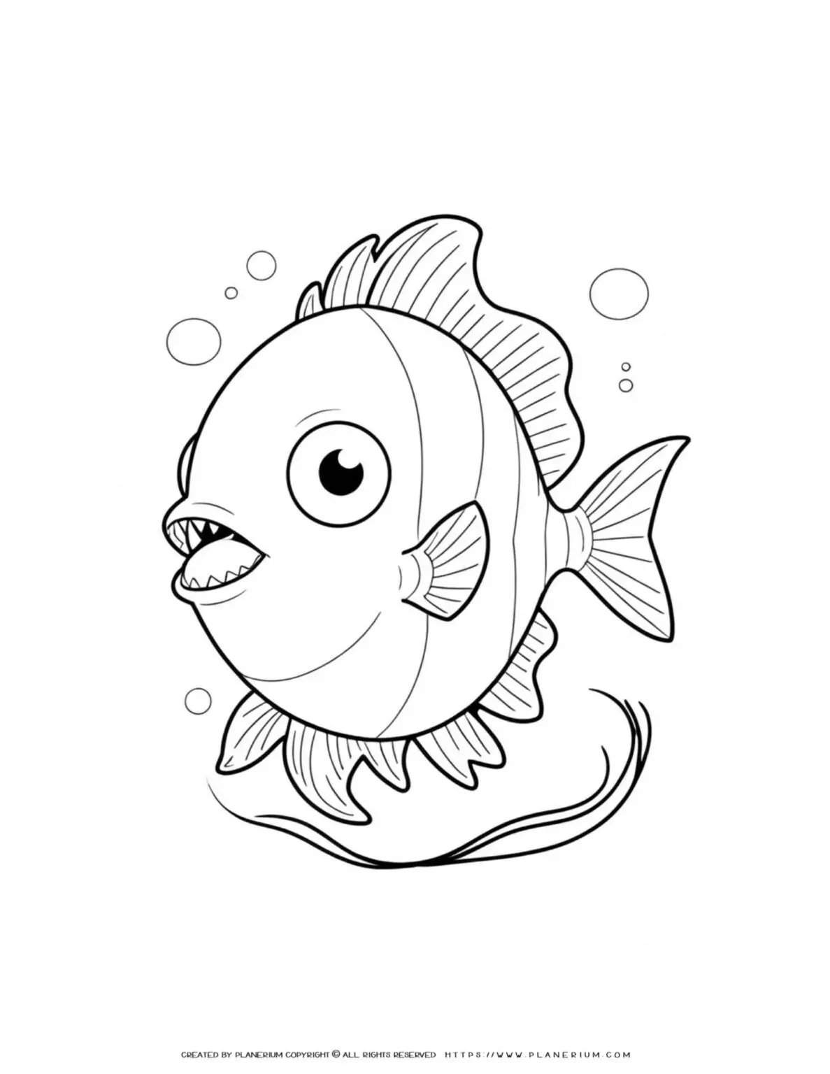 Cartoon-fish-coloring-page-illustration
