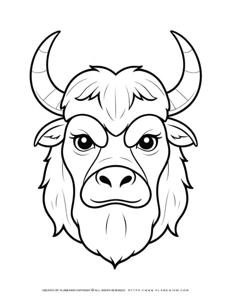 22-yak-face-front-view-animal-coloring-page-for-kids