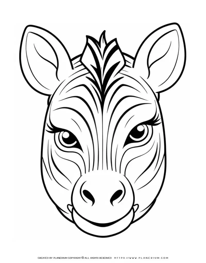 zebra-head-outline-front-view-coloring-page-for-kids